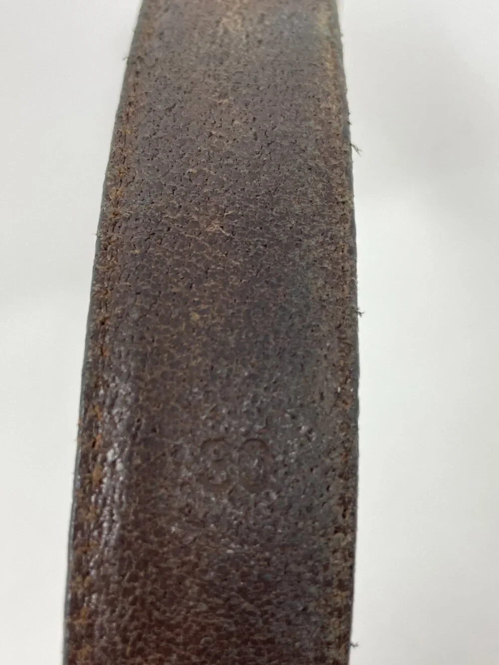 J Crew Men's Brown Belt Italian Leather Silver Buckle Size 30